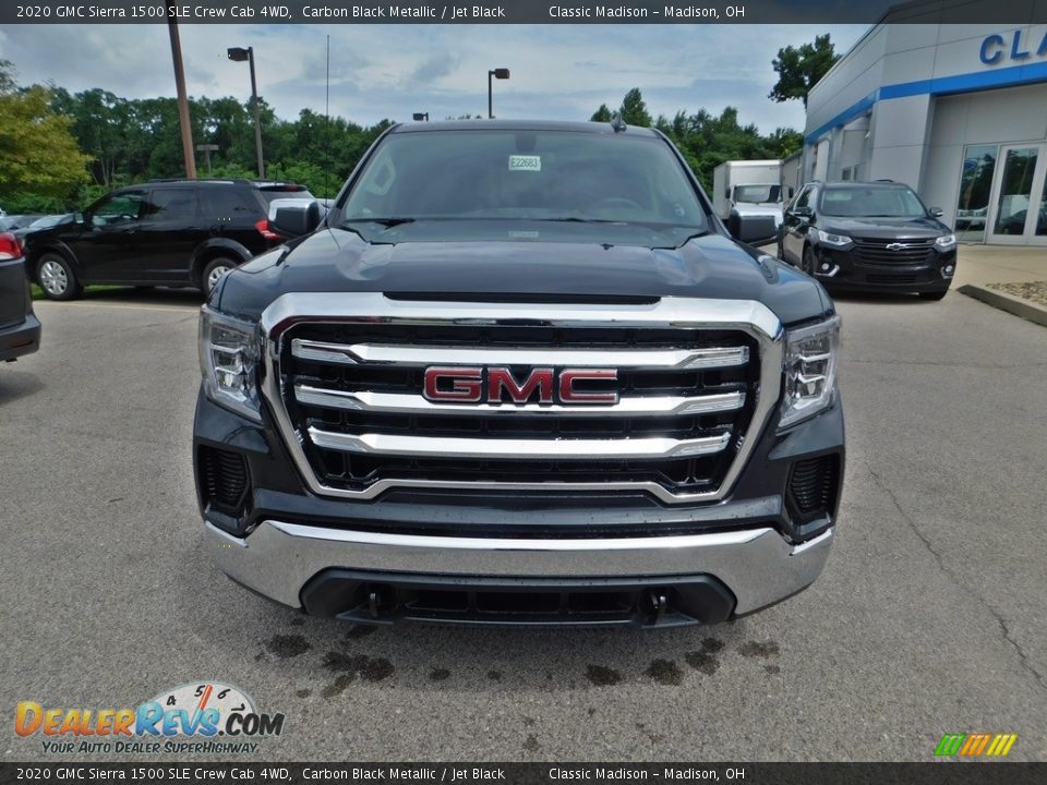 2020 GMC Sierra 1500 SLE Crew Cab 4WD Carbon Black Metallic / Jet Black Photo #4