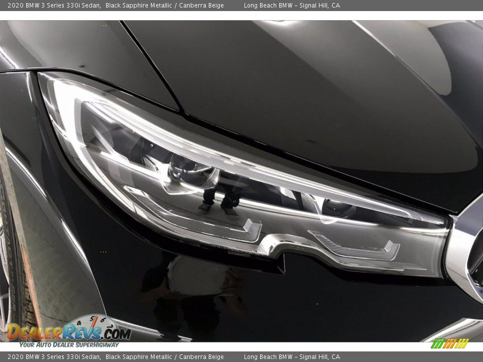 2020 BMW 3 Series 330i Sedan Black Sapphire Metallic / Canberra Beige Photo #14