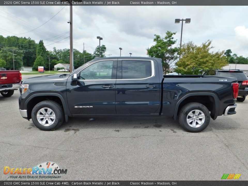 2020 GMC Sierra 1500 SLE Crew Cab 4WD Carbon Black Metallic / Jet Black Photo #6