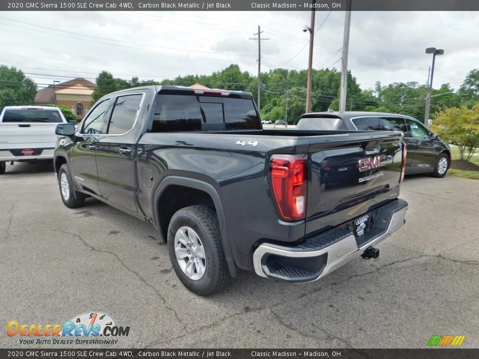2020 GMC Sierra 1500 SLE Crew Cab 4WD Carbon Black Metallic / Jet Black Photo #7