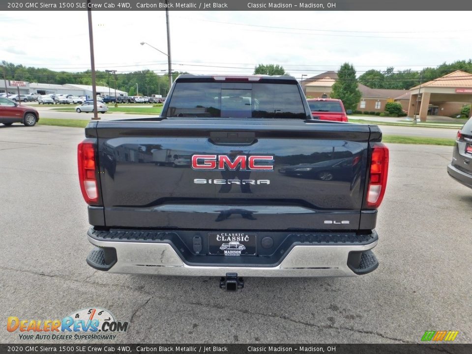 2020 GMC Sierra 1500 SLE Crew Cab 4WD Carbon Black Metallic / Jet Black Photo #8