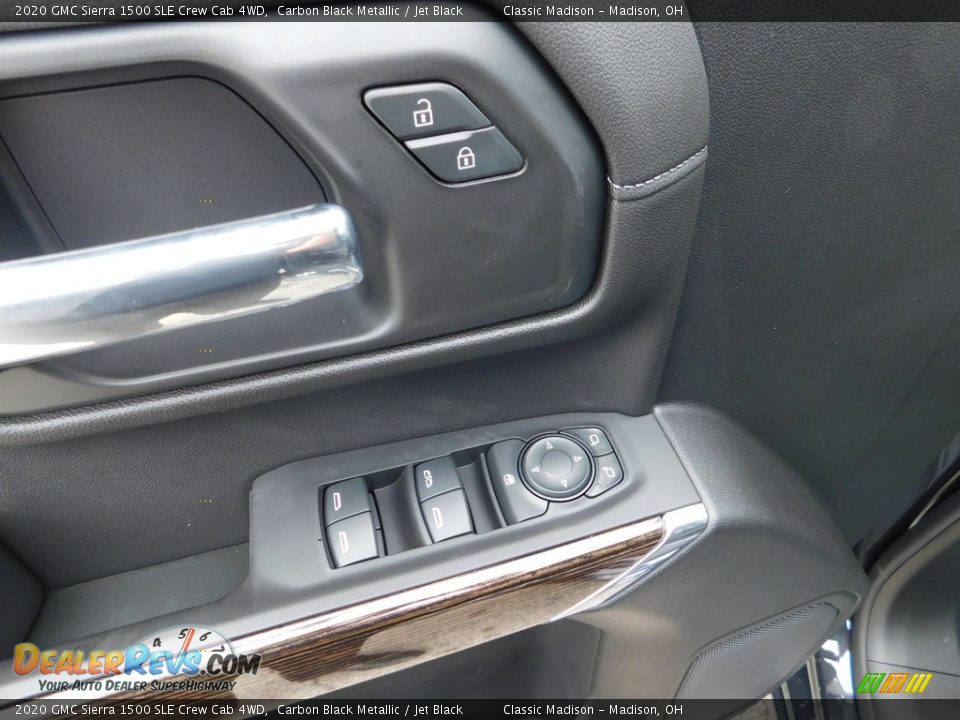 2020 GMC Sierra 1500 SLE Crew Cab 4WD Carbon Black Metallic / Jet Black Photo #12
