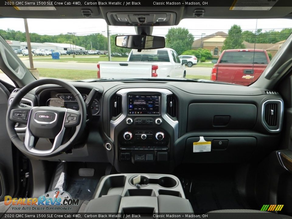 2020 GMC Sierra 1500 SLE Crew Cab 4WD Carbon Black Metallic / Jet Black Photo #14