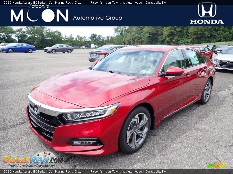 2020 Honda Accord EX Sedan San Marino Red / Gray Photo #1