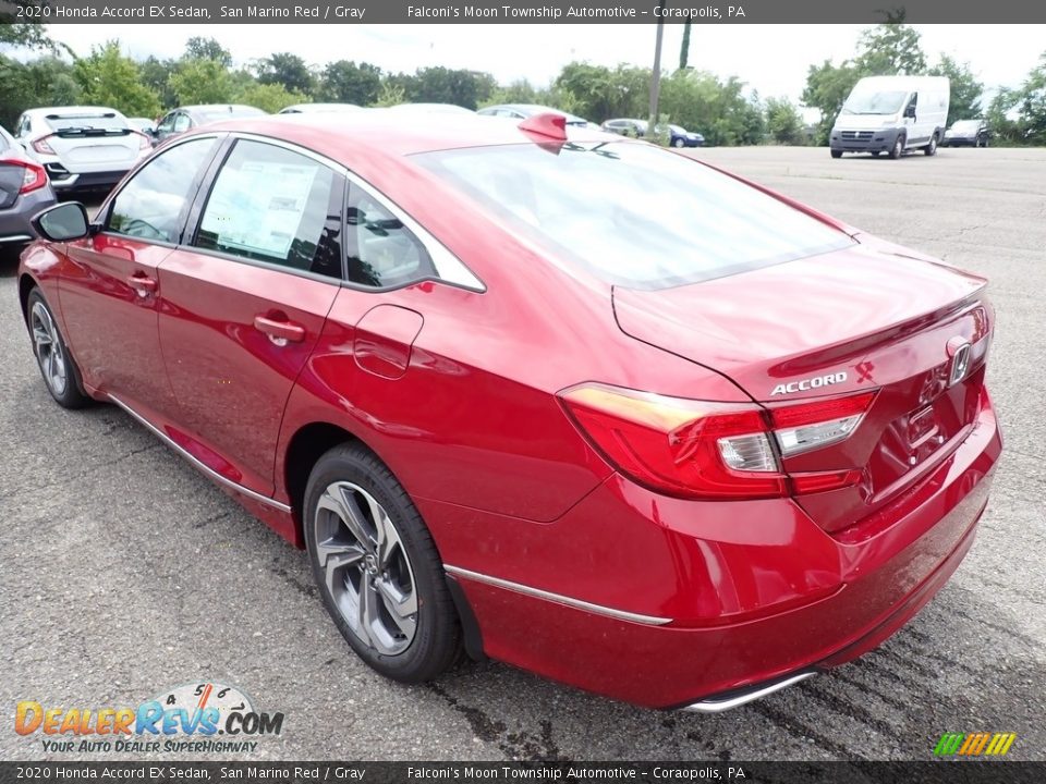 2020 Honda Accord EX Sedan San Marino Red / Gray Photo #2