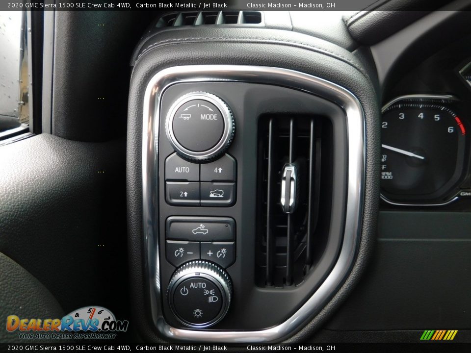 2020 GMC Sierra 1500 SLE Crew Cab 4WD Carbon Black Metallic / Jet Black Photo #16
