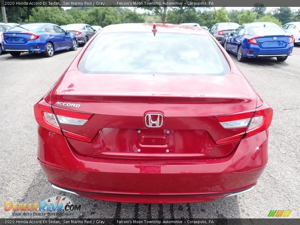 2020 Honda Accord EX Sedan San Marino Red / Gray Photo #3