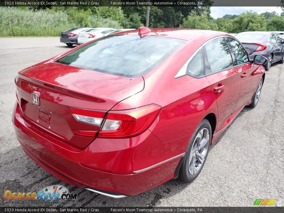 2020 Honda Accord EX Sedan San Marino Red / Gray Photo #4