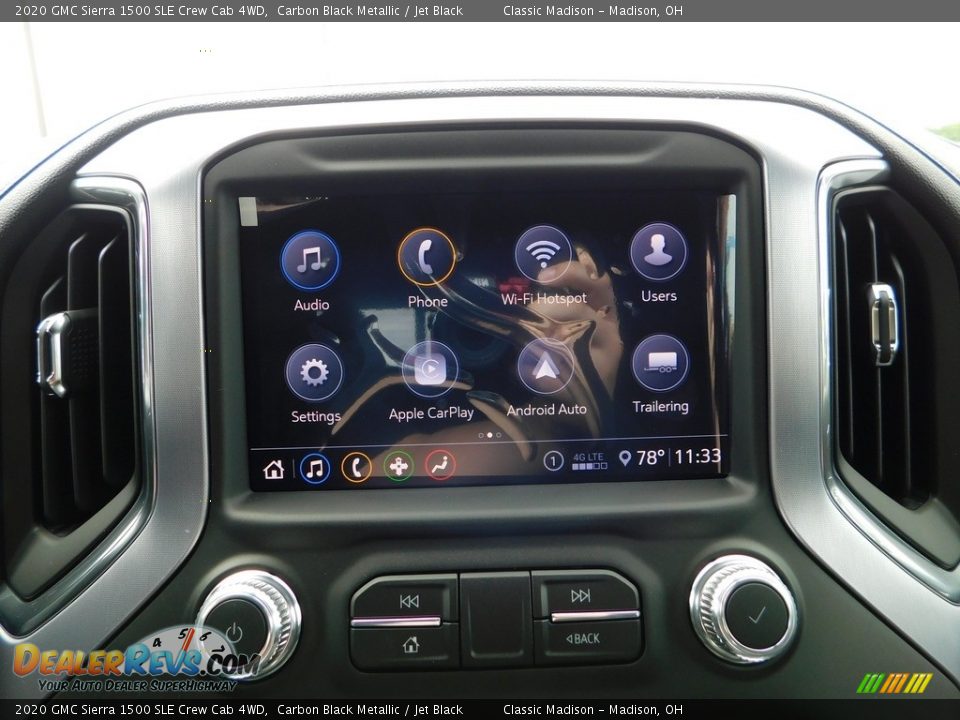 2020 GMC Sierra 1500 SLE Crew Cab 4WD Carbon Black Metallic / Jet Black Photo #18