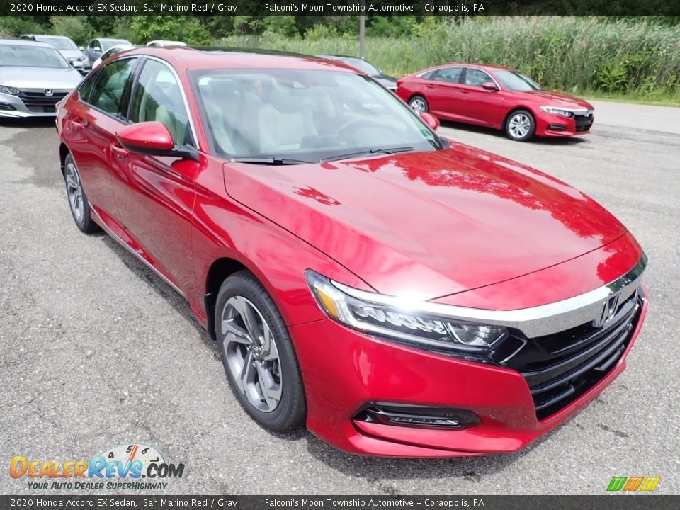 2020 Honda Accord EX Sedan San Marino Red / Gray Photo #5