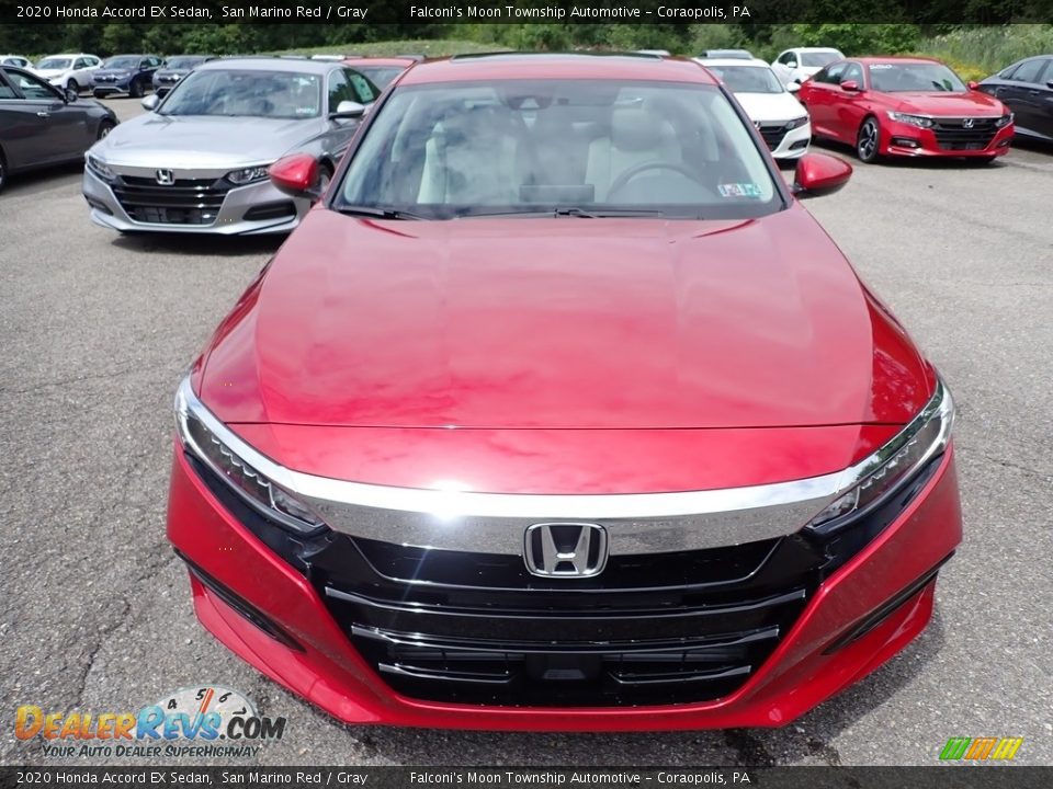 2020 Honda Accord EX Sedan San Marino Red / Gray Photo #6