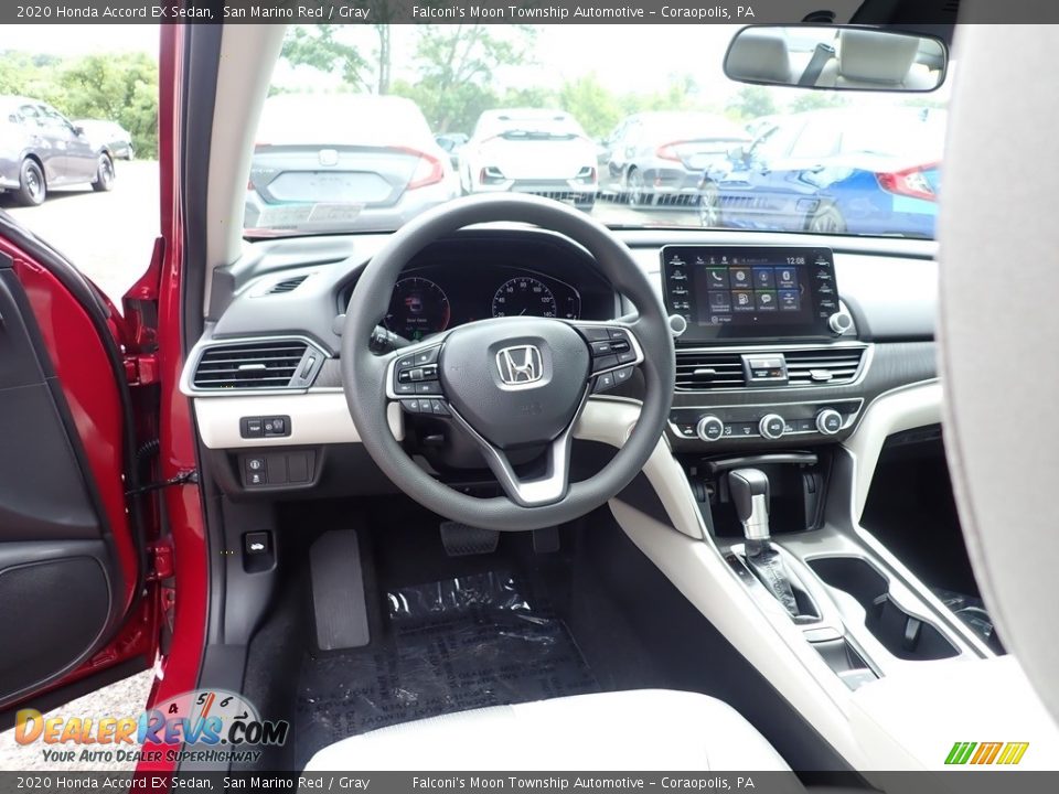 2020 Honda Accord EX Sedan San Marino Red / Gray Photo #10
