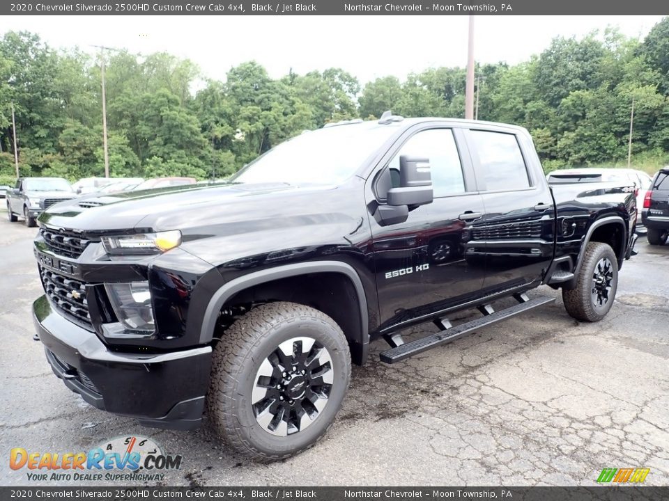 2020 Chevrolet Silverado 2500HD Custom Crew Cab 4x4 Black / Jet Black Photo #1