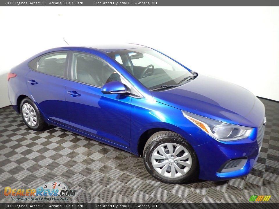 2018 Hyundai Accent SE Admiral Blue / Black Photo #2