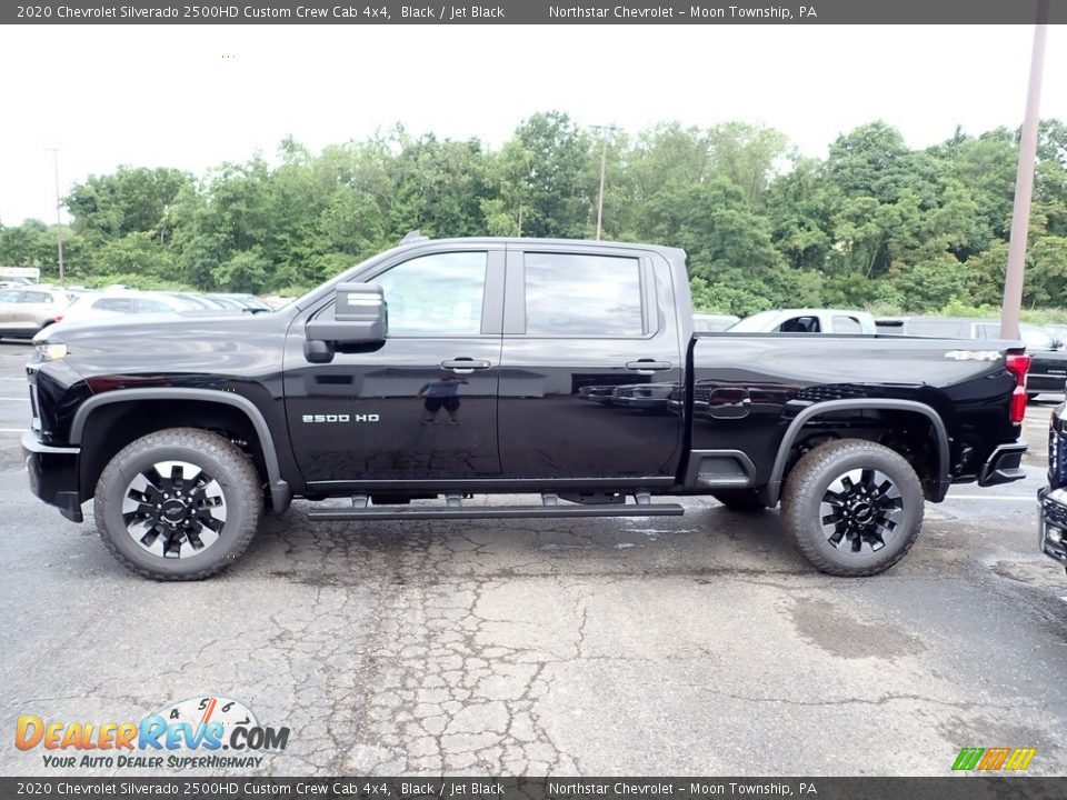 2020 Chevrolet Silverado 2500HD Custom Crew Cab 4x4 Black / Jet Black Photo #3