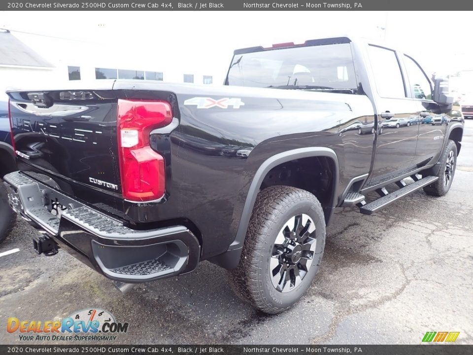 2020 Chevrolet Silverado 2500HD Custom Crew Cab 4x4 Black / Jet Black Photo #6