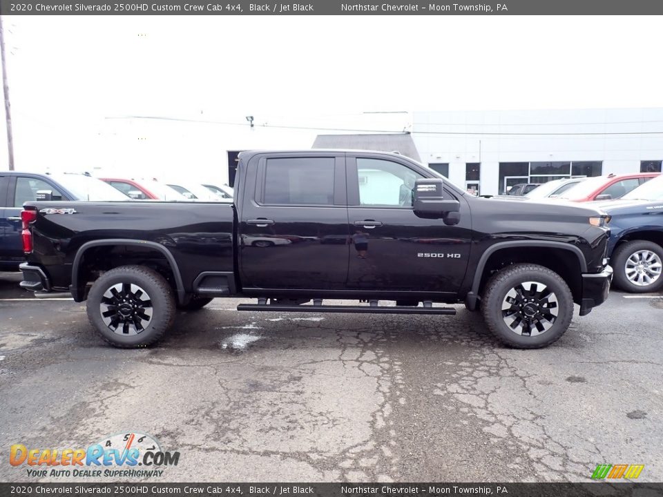 2020 Chevrolet Silverado 2500HD Custom Crew Cab 4x4 Black / Jet Black Photo #7