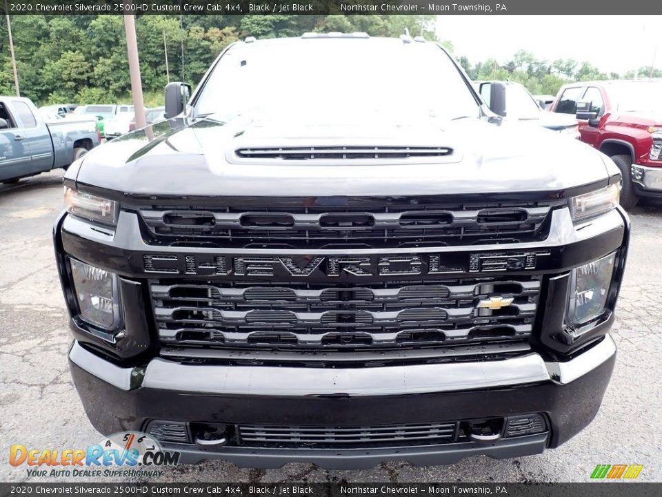 2020 Chevrolet Silverado 2500HD Custom Crew Cab 4x4 Black / Jet Black Photo #9