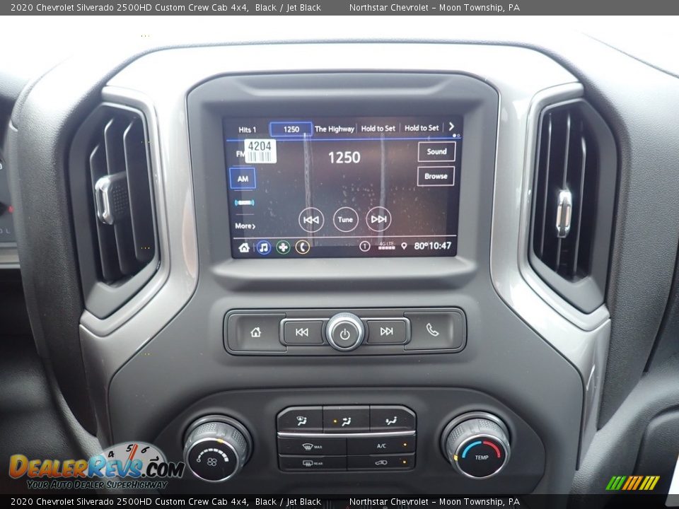 2020 Chevrolet Silverado 2500HD Custom Crew Cab 4x4 Black / Jet Black Photo #15