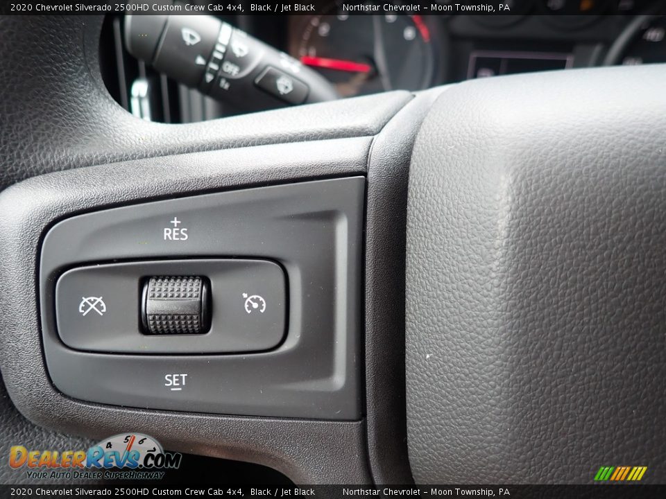 2020 Chevrolet Silverado 2500HD Custom Crew Cab 4x4 Black / Jet Black Photo #17