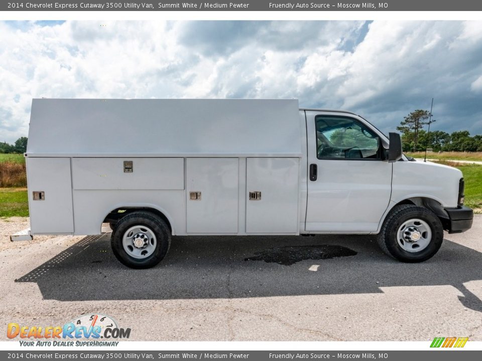 Summit White 2014 Chevrolet Express Cutaway 3500 Utility Van Photo #3