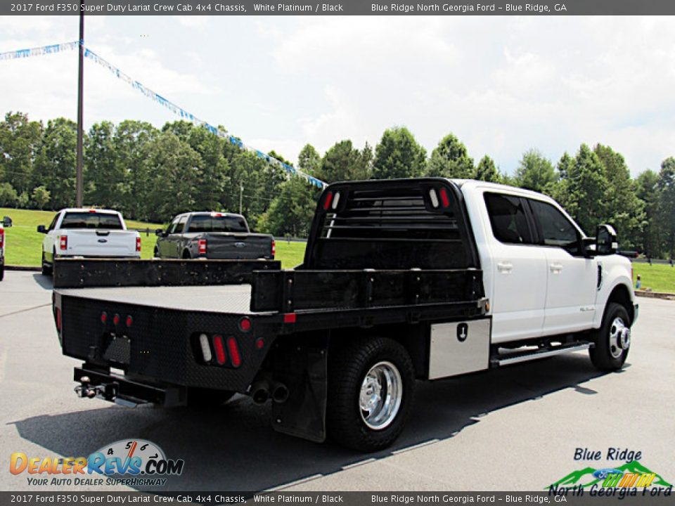 2017 Ford F350 Super Duty Lariat Crew Cab 4x4 Chassis White Platinum / Black Photo #5