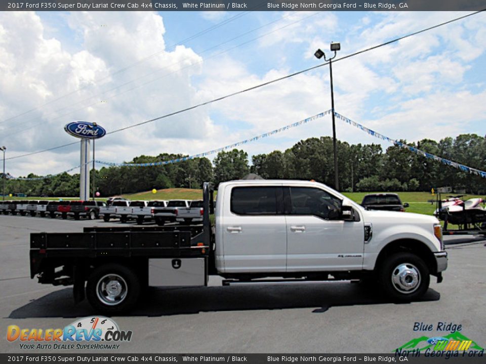 White Platinum 2017 Ford F350 Super Duty Lariat Crew Cab 4x4 Chassis Photo #6