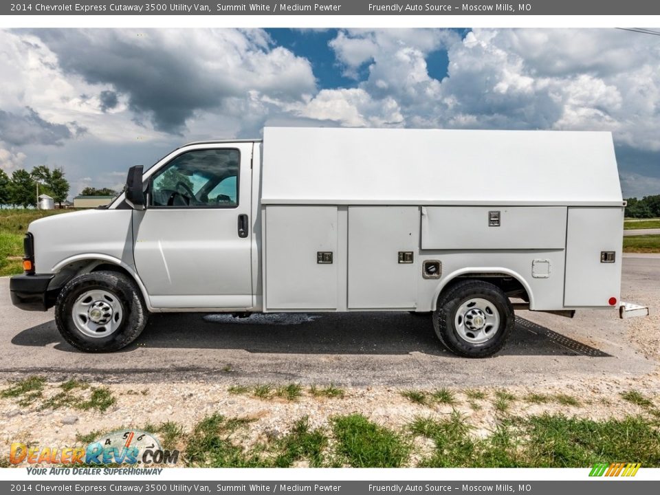 Summit White 2014 Chevrolet Express Cutaway 3500 Utility Van Photo #7