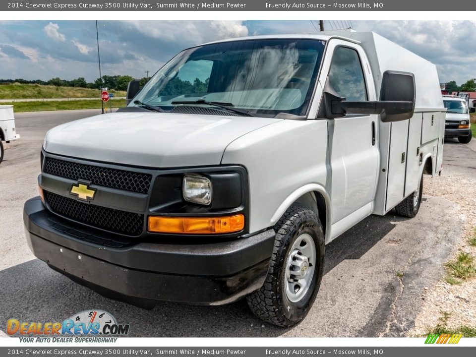 Summit White 2014 Chevrolet Express Cutaway 3500 Utility Van Photo #8