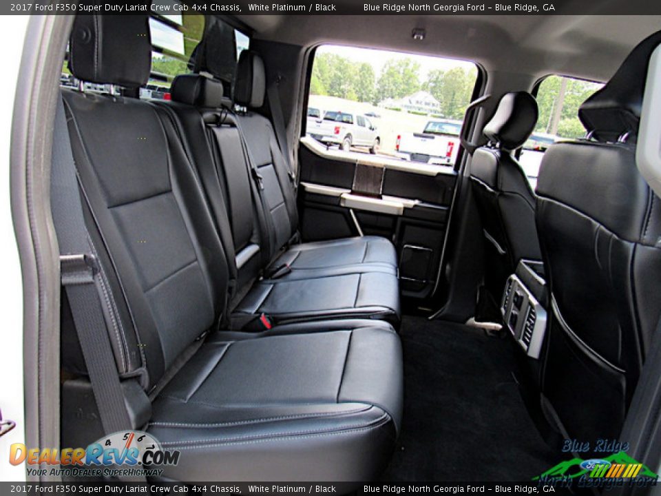 Rear Seat of 2017 Ford F350 Super Duty Lariat Crew Cab 4x4 Chassis Photo #12