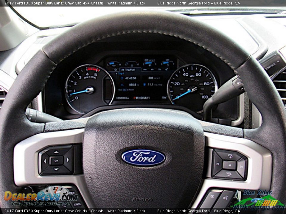 2017 Ford F350 Super Duty Lariat Crew Cab 4x4 Chassis Steering Wheel Photo #15