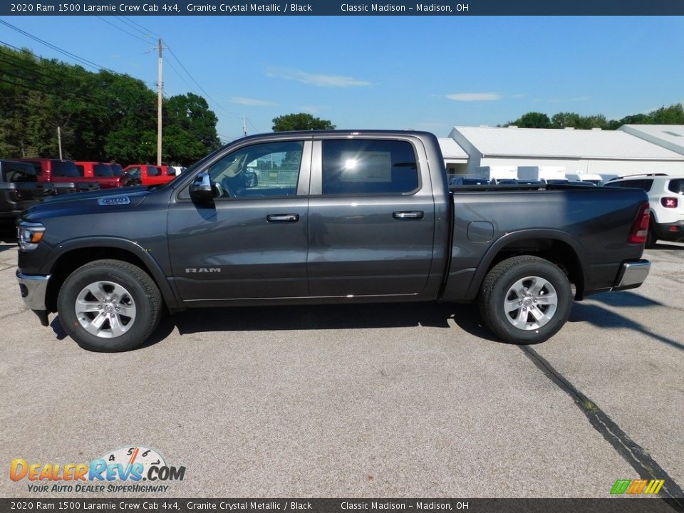 2020 Ram 1500 Laramie Crew Cab 4x4 Granite Crystal Metallic / Black Photo #4