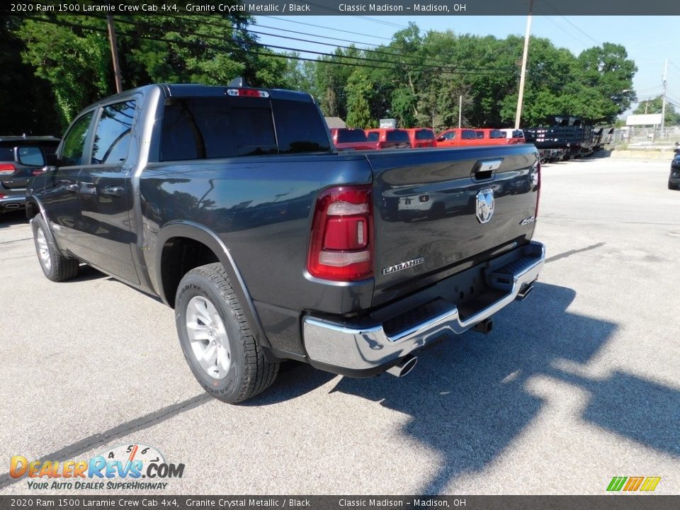 2020 Ram 1500 Laramie Crew Cab 4x4 Granite Crystal Metallic / Black Photo #5