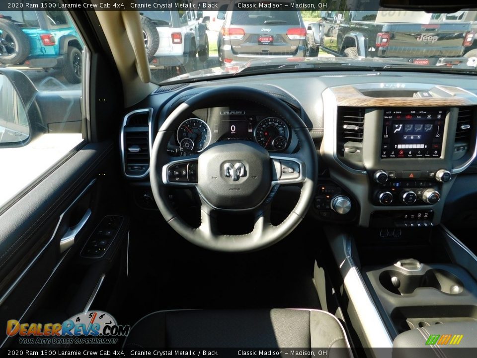 2020 Ram 1500 Laramie Crew Cab 4x4 Granite Crystal Metallic / Black Photo #12