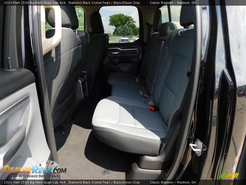 2020 Ram 1500 Big Horn Quad Cab 4x4 Diamond Black Crystal Pearl / Black/Diesel Gray Photo #11
