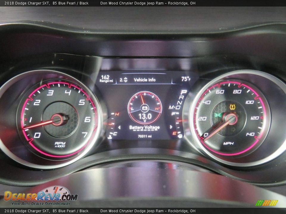 2018 Dodge Charger SXT B5 Blue Pearl / Black Photo #32