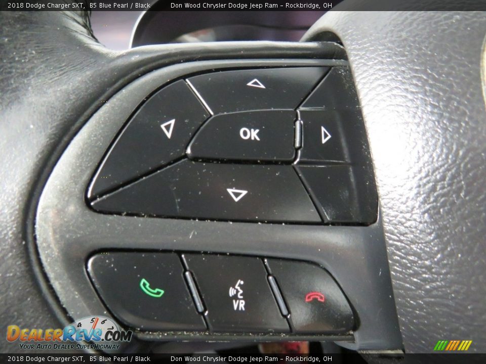 2018 Dodge Charger SXT B5 Blue Pearl / Black Photo #35