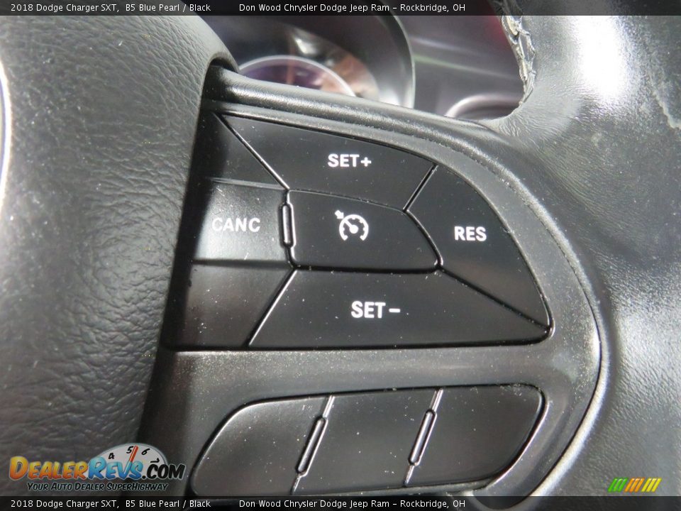2018 Dodge Charger SXT B5 Blue Pearl / Black Photo #36