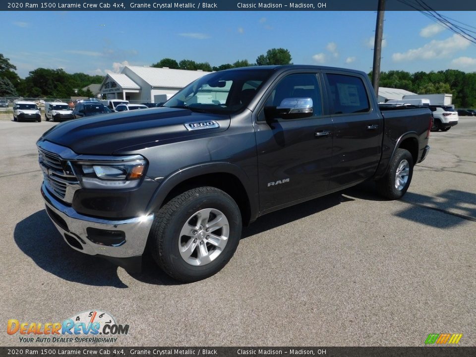 2020 Ram 1500 Laramie Crew Cab 4x4 Granite Crystal Metallic / Black Photo #2