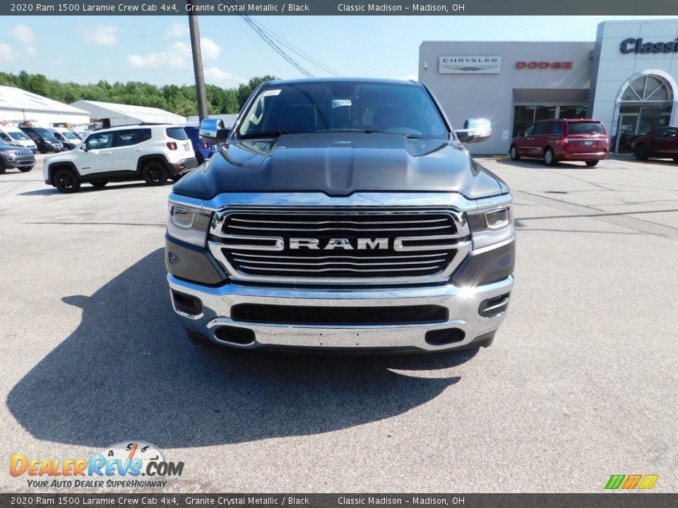 2020 Ram 1500 Laramie Crew Cab 4x4 Granite Crystal Metallic / Black Photo #3