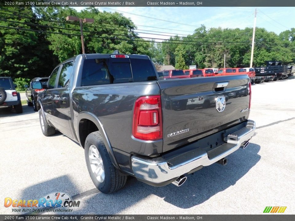 2020 Ram 1500 Laramie Crew Cab 4x4 Granite Crystal Metallic / Black Photo #5
