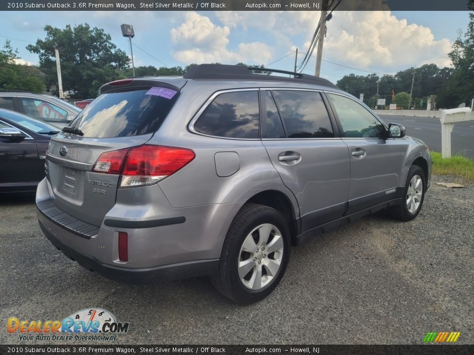 2010 Subaru Outback 3.6R Premium Wagon Steel Silver Metallic / Off Black Photo #3