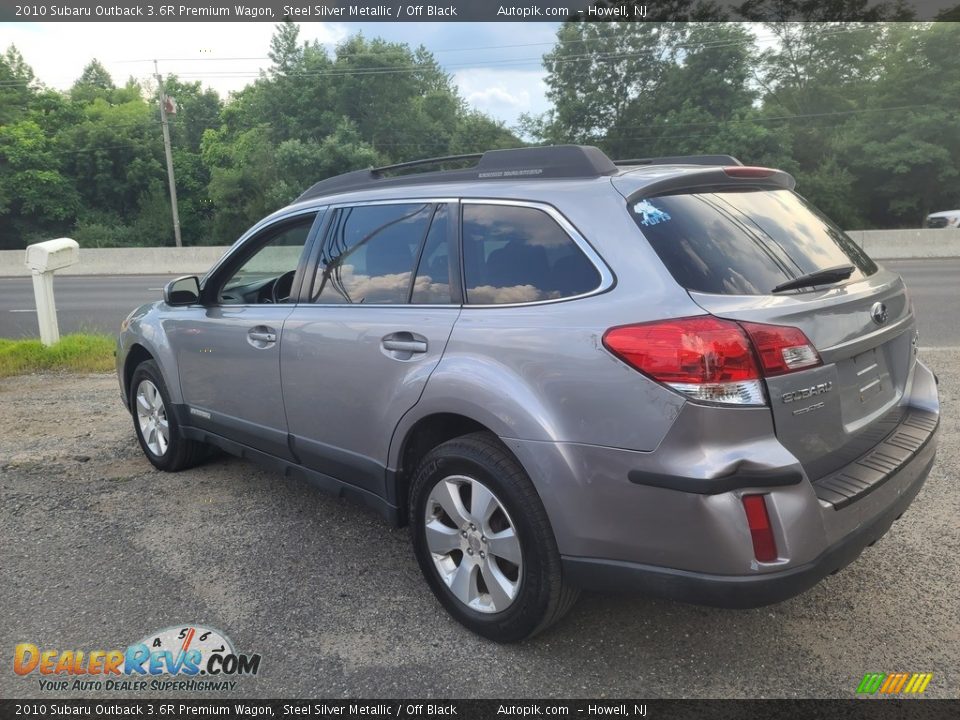 2010 Subaru Outback 3.6R Premium Wagon Steel Silver Metallic / Off Black Photo #5