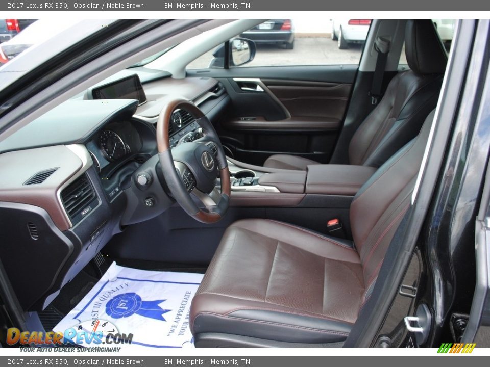Noble Brown Interior - 2017 Lexus RX 350 Photo #13