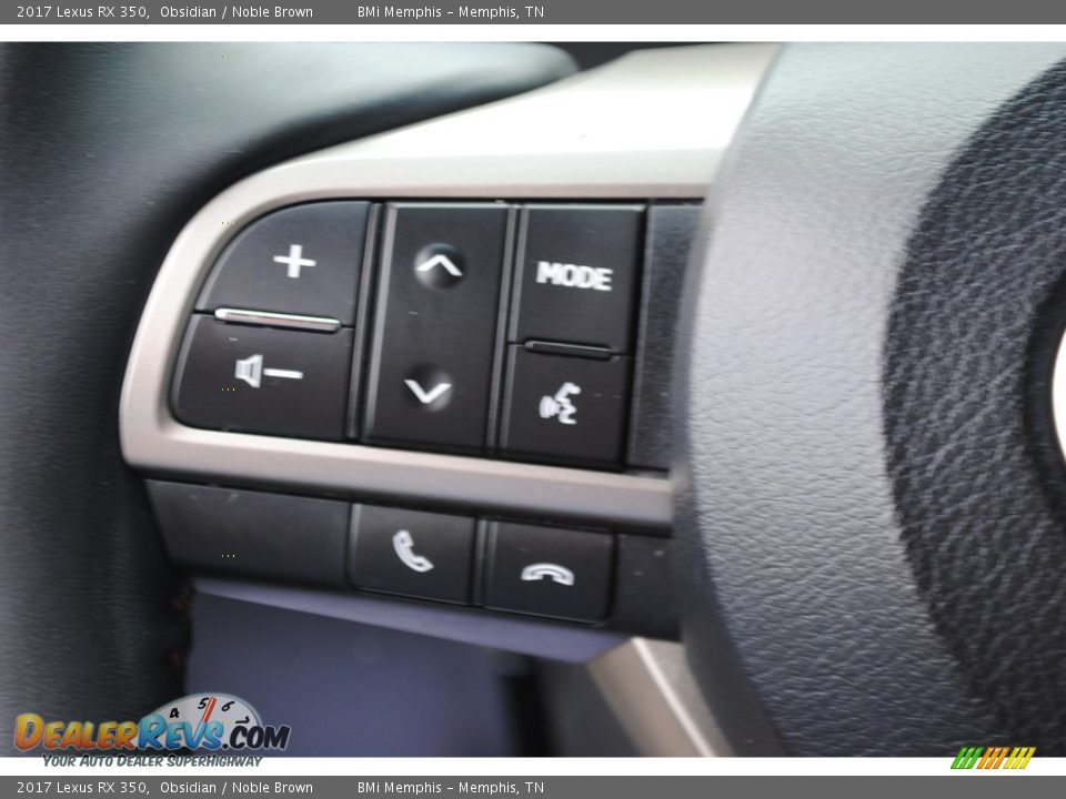 2017 Lexus RX 350 Obsidian / Noble Brown Photo #16