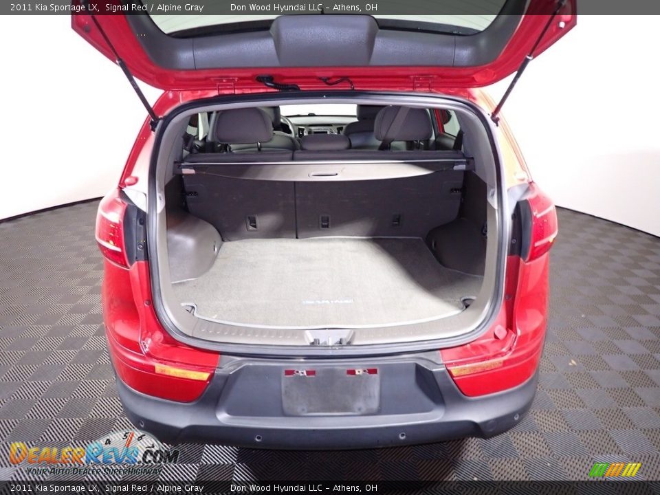 2011 Kia Sportage LX Signal Red / Alpine Gray Photo #12
