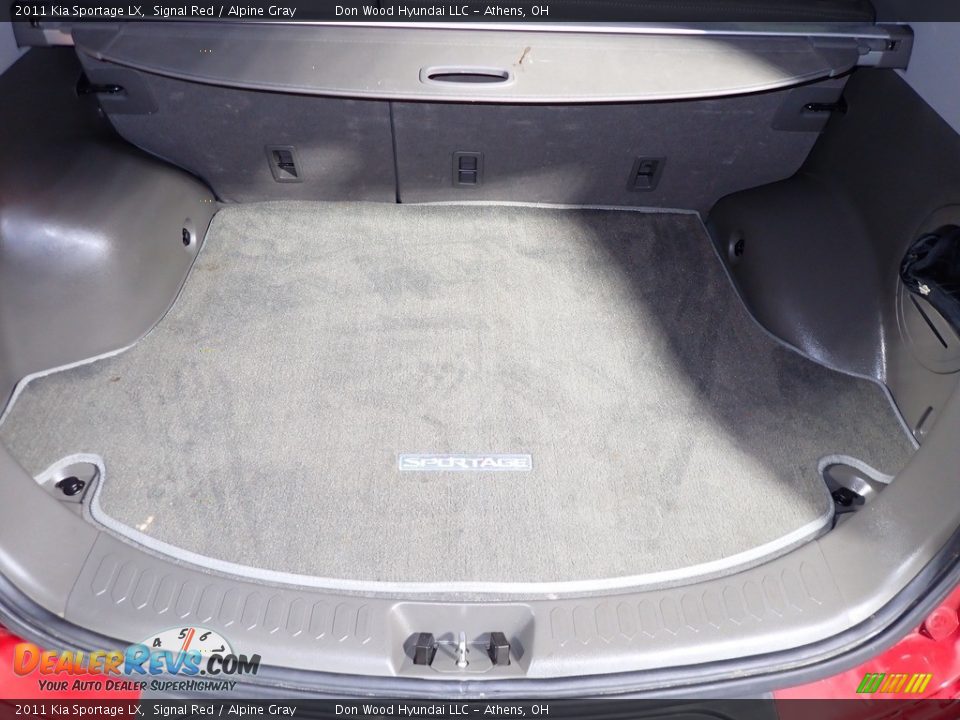 2011 Kia Sportage LX Signal Red / Alpine Gray Photo #13