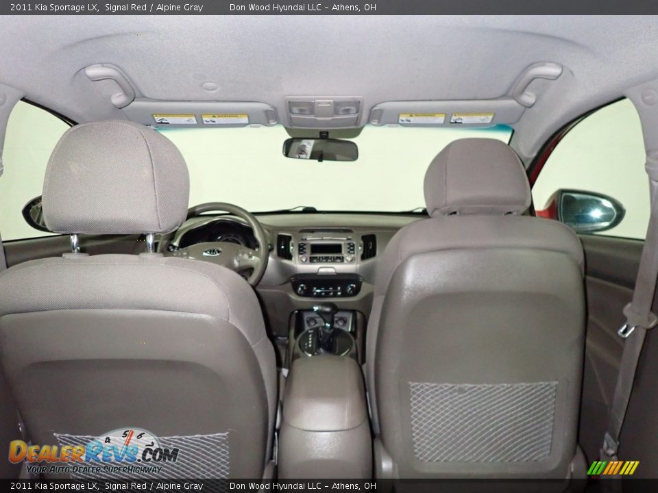 2011 Kia Sportage LX Signal Red / Alpine Gray Photo #14