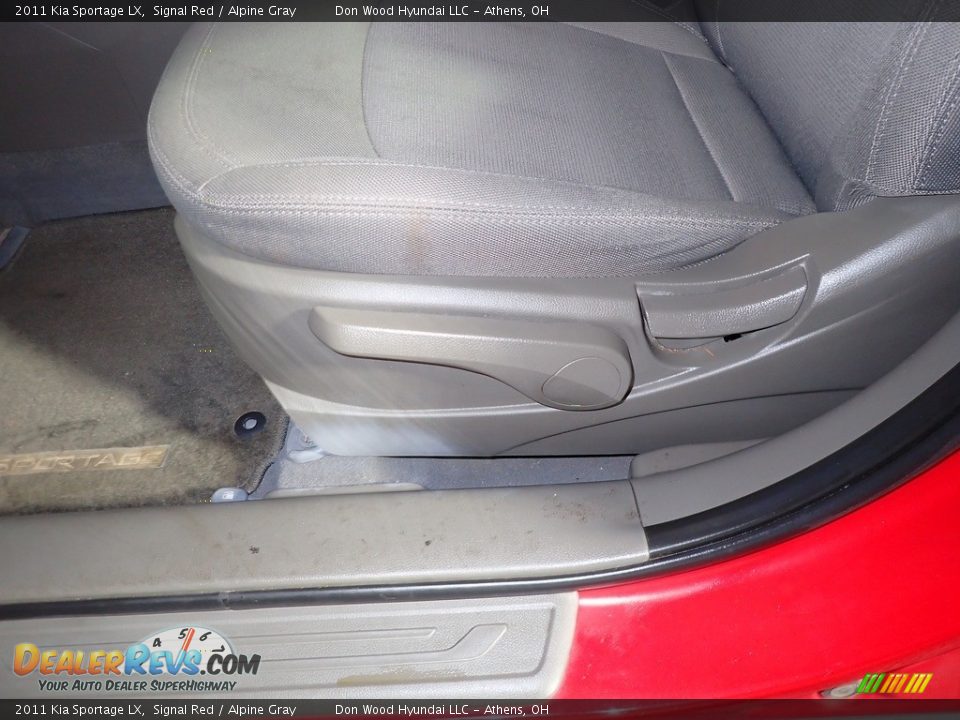 2011 Kia Sportage LX Signal Red / Alpine Gray Photo #18