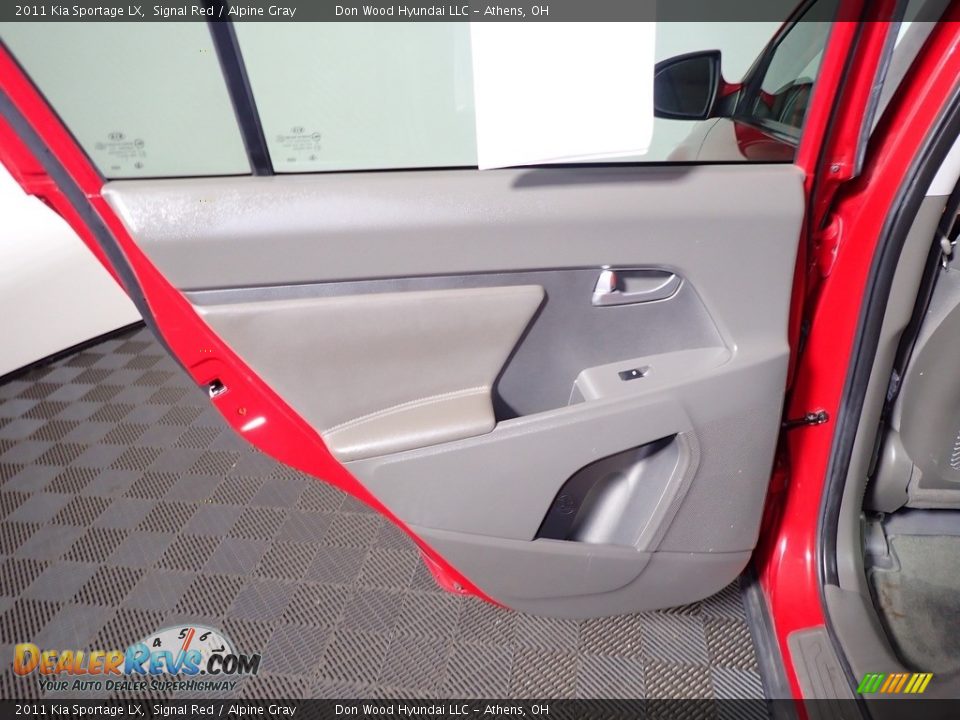 2011 Kia Sportage LX Signal Red / Alpine Gray Photo #21